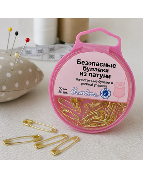 Булавки английские в пластиковом контейнере арт. ГЕЛ-23322-1-ГЕЛ0071495