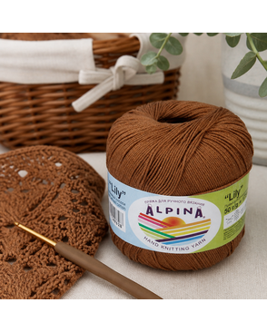 Пряжа ALPINA "LILY" 100% мерсеризованный хлопок 10 х 50 г 175 м ± 5 м арт. ГММ-101431-6-ГММ019237197682