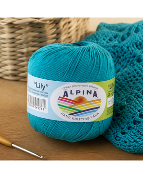 Пряжа ALPINA "LILY" 100% мерсеризованный хлопок 10 х 50 г 175 м ± 5 м арт. ГММ-101431-16-ГММ019237199152