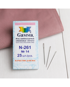 Иглы для шитья ручные N-261 гобеленовые №14 25 шт. в конверте арт. ГММ-101820-1-ГММ001755052122