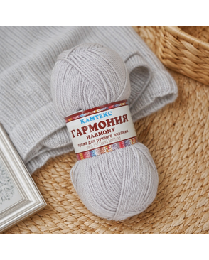 Пряжа Камтекс КТ "Гармония" 50% шерсть, 50% акрил 5 х 100 г 245 м арт. ГММ-104039-20-ГММ060712637252