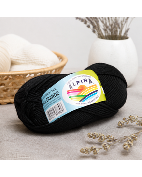 Пряжа ALPINA "ALPACA GRANDE" 65% альпака, 35% мериносовая шерсть 4 х 50 г 118 м ± 6 м арт. ГММ-104045-2-ГММ062388133634