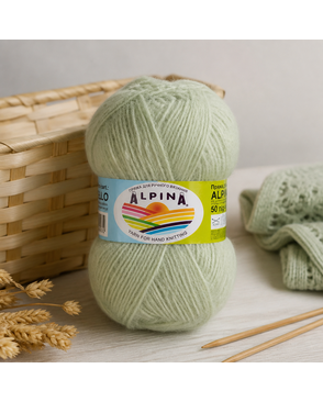 Пряжа ALPINA "ALPACA POLLO" 80% альпака, 20% акрил 4 х 50 г 125 м ± 6 м арт. ГММ-104204-6-ГММ062388414884