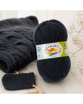 Пряжа ALPINA "ALPACA POLLO" 80% альпака, 20% акрил 4 х 50 г 125 м ± 6 м арт. ГММ-104204-7-ГММ062388414914