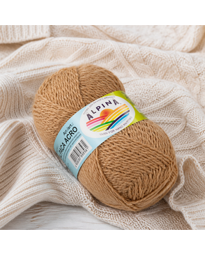 Пряжа ALPINA "ALPACA ACRO" 44% мериносовая шерсть, 38% акрил, 18% альпака 4 х 50 г 150 м ± 7 м арт. ГММ-104205-5-ГММ062388619354