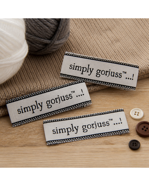 Бирки из лент с надписью Simply Gorjuss арт. ГЕЛ-26437-1-ГЕЛ0078057
