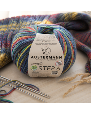 Пряжа Step 6 Irish Rainbow Colours, 75% шерсть, 25% полиамид, 410 м, 150 г арт. ГЕЛ-29098-1-ГЕЛ0177183