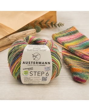 Пряжа Step 6 Irish Rainbow Colours, 75% шерсть, 25% полиамид, 410 м, 150 г арт. ГЕЛ-29129-1-ГЕЛ0177184
