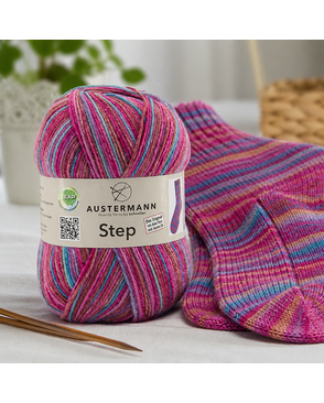 Пряжа Step, 75% шерсть, 25% полиамид, 420 м, 100 г арт. ГЕЛ-29201-1-ГЕЛ0116806
