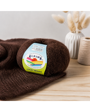 Пряжа ALPINA "LUCKY MOHAIR" 60% кид мохер, 40% акрил 10 шт. х 50 г 150 м ± 5 м арт. ГММ-108762-10-ГММ073351728994