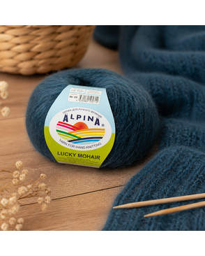 Пряжа ALPINA "LUCKY MOHAIR" 60% кид мохер, 40% акрил 10 шт. х 50 г 150 м ± 5 м арт. ГММ-108762-13-ГММ074569572514