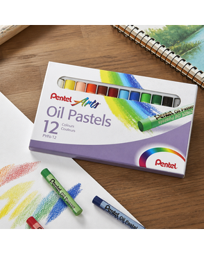 "Pentel" Пастель масляная в картоне 12 цв. арт. ГММ-109198-1-ГММ073277288004
