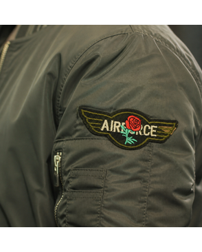 Термоаппликации Airforce и Роза 95х40 мм уп.10 шт арт. МГ-114647-1-МГ0587854