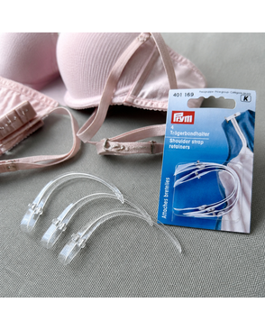Застежка для бюстгальтера "PRYM" 401169 Держатель для бретелей полиэстер 9 мм 4 шт арт. ГММ-109981-1-ГММ053459732362