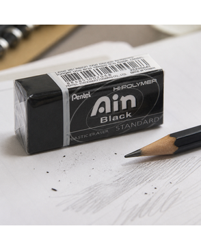 "Pentel" Ластик "Hi-Polymer. Ain Black Eraser" 43.4 х 17.4 х 11.8 мм 48 шт. арт. ГММ-110262-1-ГММ086660694674