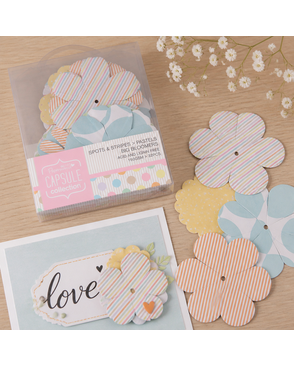 Декоративные элементы "Крупные цветы" Spots & Stripes Pastels арт. ГЕЛ-30574-1-ГЕЛ0065519