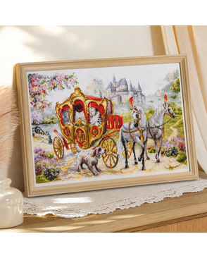 Набор для вышивания ЧУДЕСНАЯ ИГЛА PREMIUM Тайное свидание 47х27 см арт. МГ-132267-1-МГ1680835