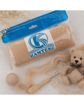 "Камтекс" КТ ГЛ Полутонкая 100% шерсть 50г арт. ГММ-3342-39-ГММ023119507312