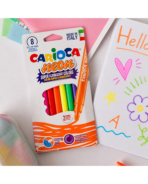 "Carioca" Фломастеры неоновые Neon 8 цв арт. ГММ-114491-1-ГММ078092513194