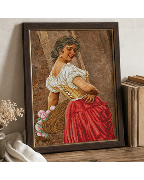 Рисунок на ткани КОНЁК Венецианская цветочница 30х40 см арт. МГ-133193-1-МГ1688502