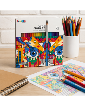 "Carioca" Plus Карандаши цветные заточенный 24 цв. арт. ГММ-116174-1-ГММ124341359374