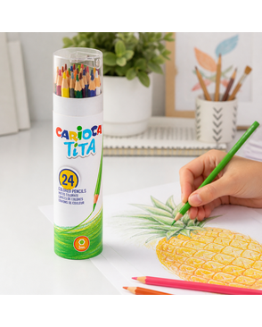 "Carioca" "Tita" Карандаши цветные пластиковые заточенный 24 цв. арт. ГММ-116217-1-ГММ124191345034