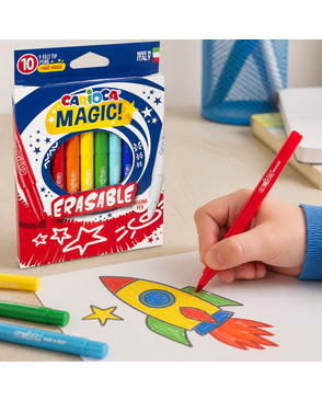 "Carioca" Фломастеры меняющие цвет Magic Markers стираемые 10 цв арт. ГММ-117391-1-ГММ132340569634