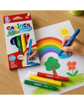 "Carioca" Фломастеры Jumbo 6 цв арт. ГММ-117441-1-ГММ132329306004