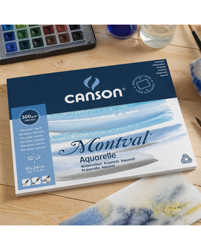 "Canson" Альбом для акварели 300 г/м2 19 х 24 см склейка с четырех сторон 12 л. арт. ГММ-117829-1-ГММ124958657884