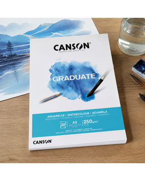 "Canson" Альбом для акварели "Graduate" 250 г/м2 A5 14.8 х 21 см склейка с одной стороны 20 л. арт. ГММ-117832-1-ГММ125137274204