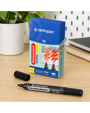 "Centropen" Маркер PERMANENT 8510/1 2,5 мм перо круглое 10 шт. арт. ГММ-118209-1-ГММ135859137264