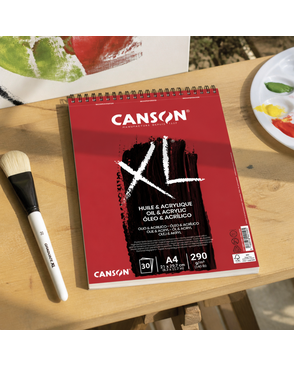 "Canson" Блокнот XL Oil and Acrylic 290 г/м2 A4 21 х 29.7 см на спирали 30 л. арт. ГММ-118487-1-ГММ137955645544
