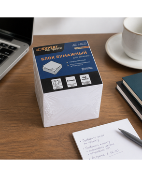 "Expert Complete" Premier/Премьер Блок бумажный для записей белый, без склейки CPBN-02P 100 г/м2 ( 90 х 90 х 90 мм) 750 л. ± 8 л. арт. ГММ-119995-1-ГММ147699962174
