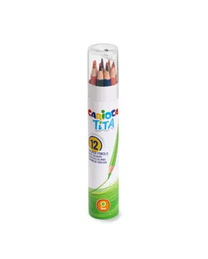 "Carioca" "Tita" Карандаши цветные пластиковые заточенный 12 цв. арт. ГММ-116216-1-ГММ124185699164