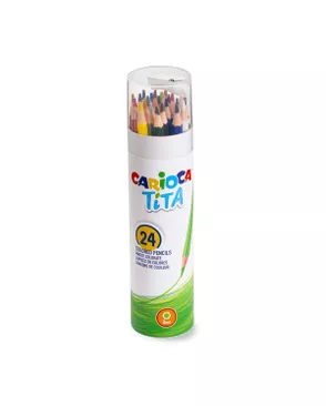 "Carioca" "Tita" Карандаши цветные пластиковые заточенный 24 цв. арт. ГММ-116217-1-ГММ124191345034