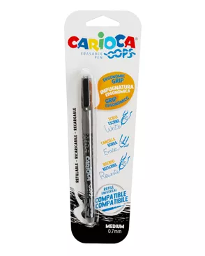 "Carioca" Ручка шариковая Oops со стираемыми чернилами 0.7 мм арт. ГММ-107431-2-ГММ124213126634