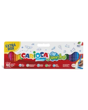 "Carioca" Фломастеры Jumbo 40 цв арт. ГММ-117412-1-ГММ132327656004