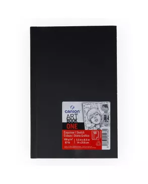 "Canson" Блокнот для зарисовок One 100 г/м2 A5+ 14 х 21.6 см твердый переплет 98 л. арт. ГММ-117174-1-ГММ028754376132