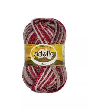 Пряжа ADELIA "NELLY" 70% шерсть, 30% акрил 5 х 100 г 100 м ± 5 м арт. ГММ-101377-28-ГММ053250612792