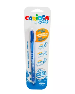 "Carioca" Ручка шариковая Oops со стираемыми чернилами 0.7 мм арт. ГММ-107431-1-ГММ078175103294