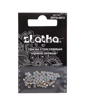 Страз клеевой "Zlatka" ZRTG-0872 SS08 цветные 2.4 мм стекло 5 x 72 шт в пакете с картонным еврослотом арт. ГММ-112946-4-ГММ094730225794
