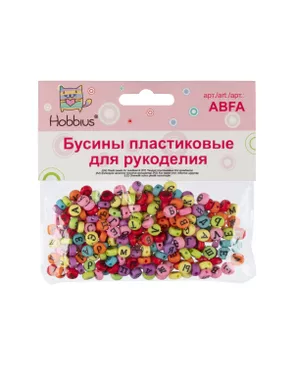 Бусина "Hobbius" пластик ABFA 4 х 7 мм 5 х 50 г арт. ГММ-113540-2-ГММ099356889134