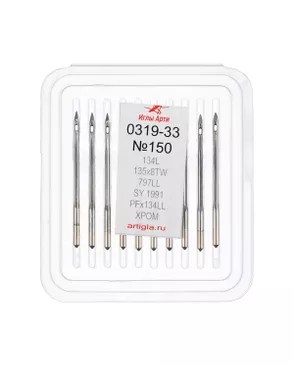 Иглы для пром. шв. машин "АРТИ" 319-33 (№90-150) для кожи 10 шт арт. ГММ-113090-6-ГММ099926991394
