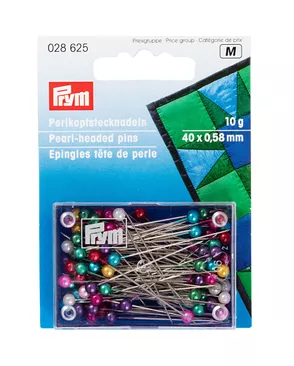 "PRYM" 028625 Булавки с жемчужными головками сталь 10 г в блистере арт. ГММ-108365-1-ГММ053467112902