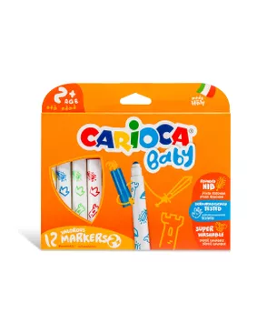 "Carioca" Фломастеры утолщенные Baby 2+ 12 цв арт. ГММ-114480-1-ГММ078075499694