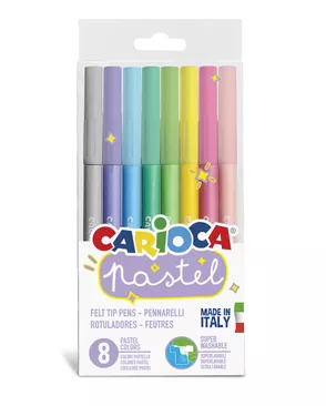 "Carioca" Фломастеры пастельные Pastel 8 цв арт. ГММ-114500-1-ГММ078102086624