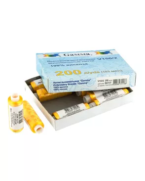 Нитки для вышивания V150/2 100% вискоза 10x200я 183м арт. ГММ-1549-21-ГММ0010552