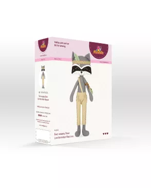 Набор для изготовления игрушки "Miadolla" P-0312 Енот-индеец Лони арт. ГММ-100185-1-ГММ071558925604