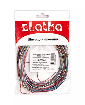 Шнур Zlatka д.0,1см SHW-01 для плетения вощеный 20х1м арт. ГММ-879-1-ГММ0044908