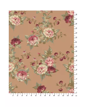 Ткани для пэчворка PEPPY ВИКТОРИАНСКИЕ РОЗЫ ФАСОВКА 50 x 55 см 146±5 г/кв.м 100% хлопок арт. ГММ-5656-21-ГММ0076782